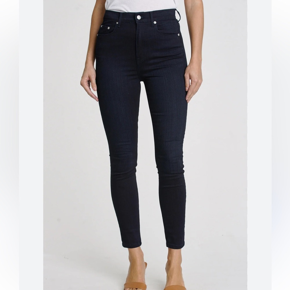 Pistola Dark Wash whiskering‎ Premium Luxury Denim Classic Skinny Jeans Size 29